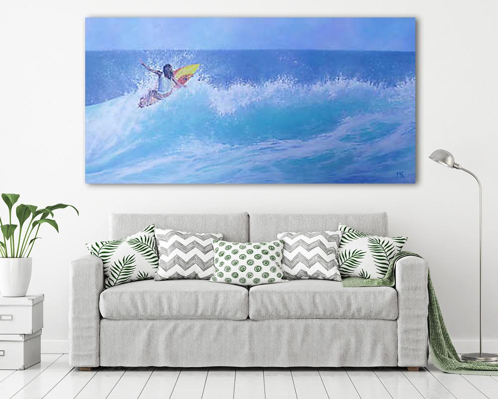 Szörfös lány - vászonkép, falikép vásárlás Szörfös lány (vászonkép) - vászonkép, falikép otthonra és irodába