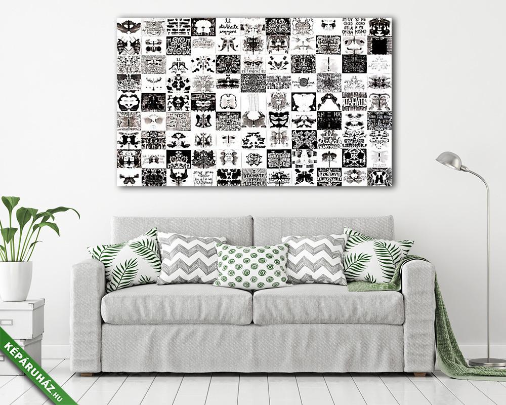 Utálom magam - Hermann Rorschach stílusban (fotótapéta) - vászonkép, falikép otthonra és irodába