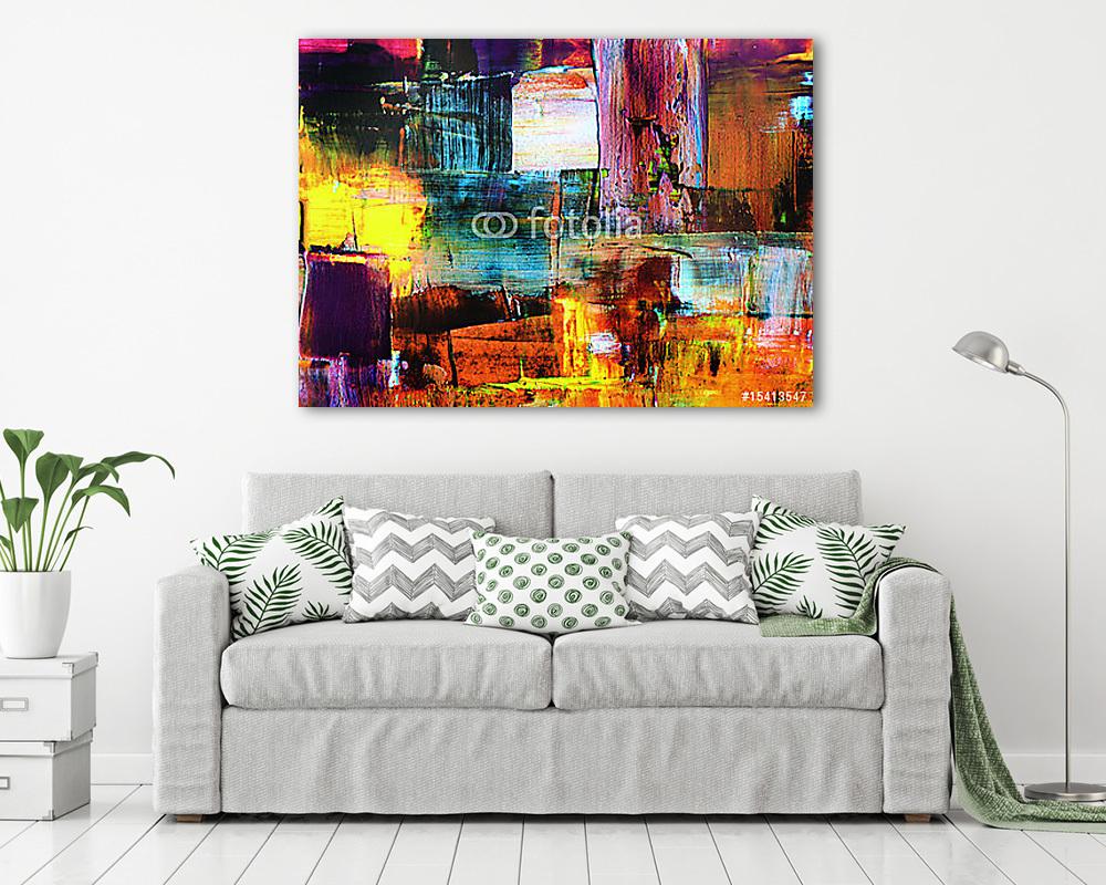 Kézzel festett háttér. SAJÁT KÉSZÍTÉSŰ. (keretezett kép) - vászonkép, falikép otthonra és irodába