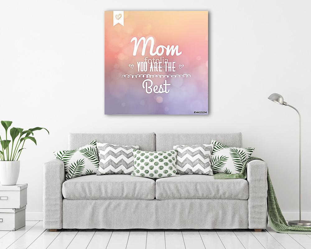 Boldog anya napja (keretezett kép) - vászonkép, falikép otthonra és irodába