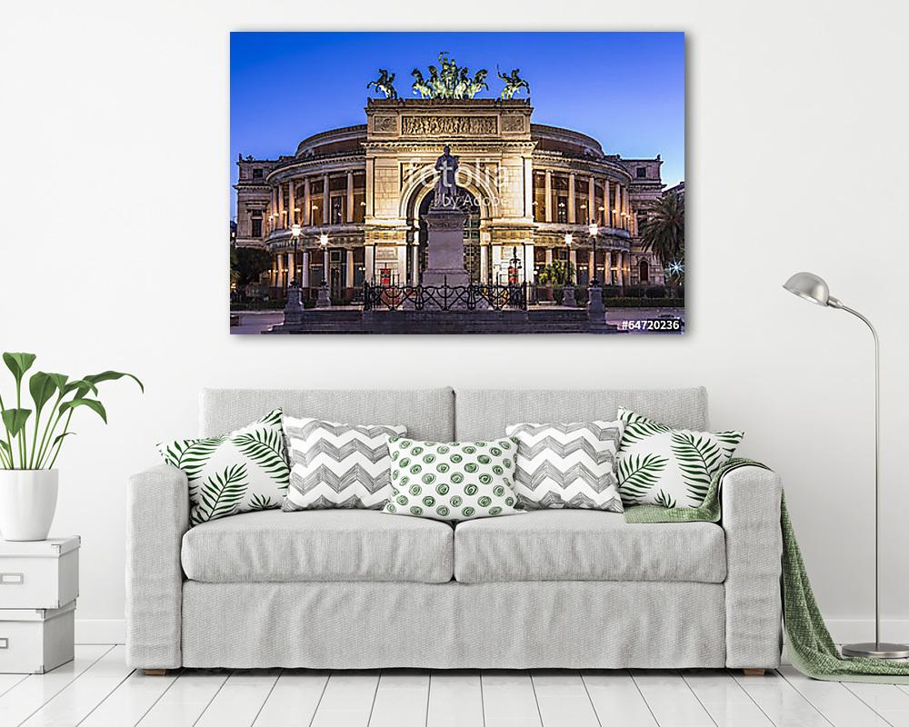 politeama színház (vászonkép) - vászonkép, falikép otthonra és irodába