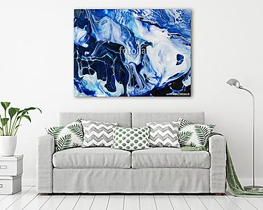 Creative abstract hand painted background, wallpaper, texture, close-up fragment of acrylic painting on canvas with brush stroke (vászonkép) - vászonkép, falikép otthonra és irodába