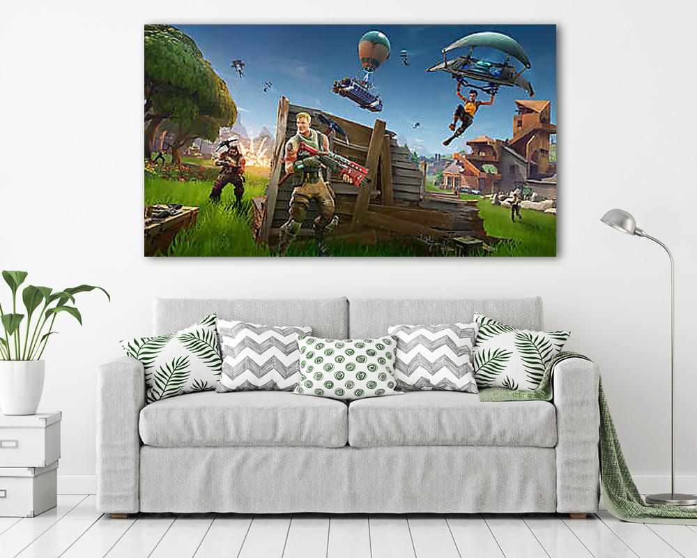 Támadás - Fortnite poszter (bögre) - vászonkép, falikép otthonra és irodába