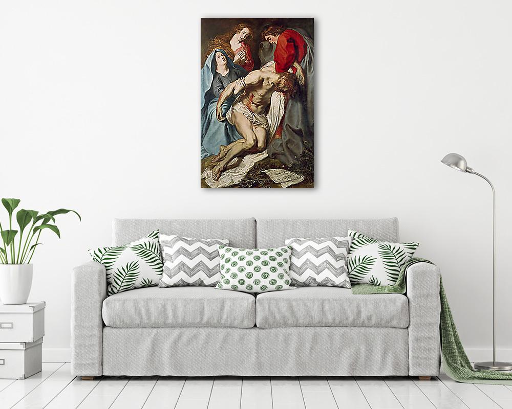 Krisztus levétele a keresztről (keretezett kép) - vászonkép, falikép otthonra és irodába