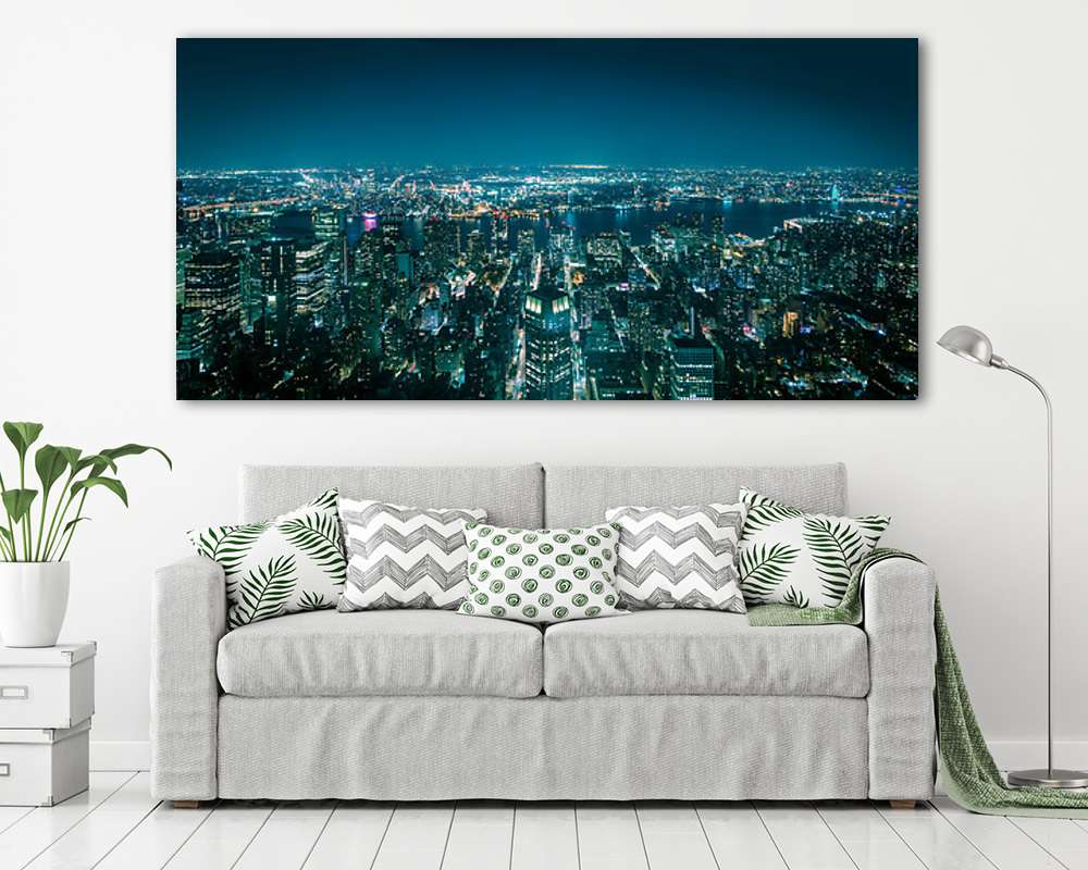 New York, a metropolisz - légi felvétel - vászonkép, falikép vásárlás New York, a metropolisz - légi felvétel (vászonkép) - vászonkép, falikép otthonra és irodába