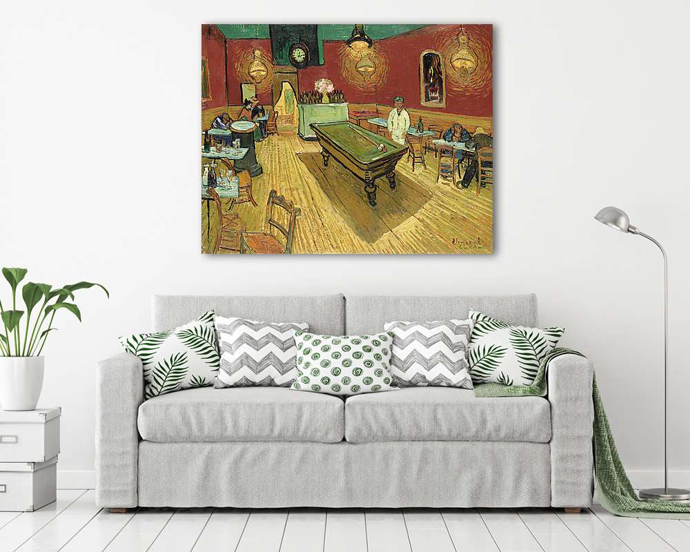 The Night Café (Színverzió, világos) (vászonkép) - vászonkép, falikép otthonra és irodába
