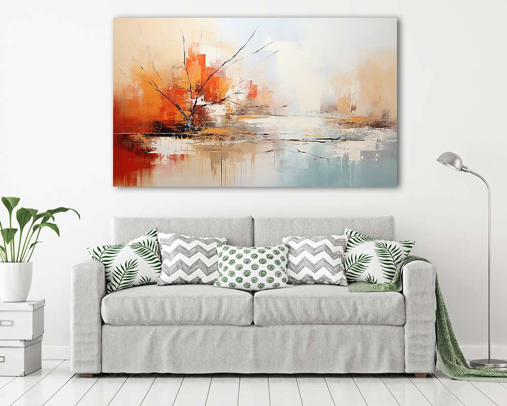 Absztrakt fa őszi színekben - vászonkép, falikép vásárlás Absztrakt fa őszi színekben (bögre) - vászonkép, falikép otthonra és irodába