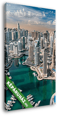 Dubai kikötő a levegőből - vászonkép 3D látványterv
