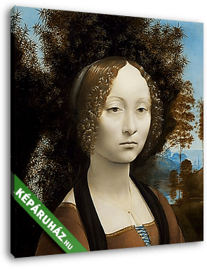 Ginevra de Benzi portréja - vászonkép 3D látványterv
