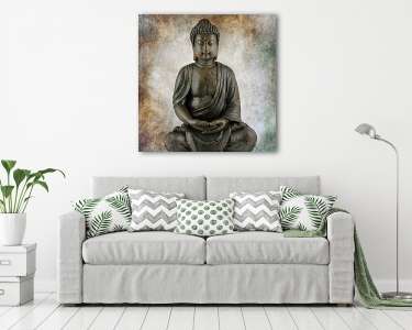 Ülő Buddha (vászonkép) - vászonkép, falikép otthonra és irodába