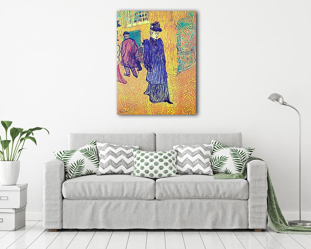 Jane Avril távozása a Moulin Rouge-ból (poszter) - vászonkép, falikép otthonra és irodába