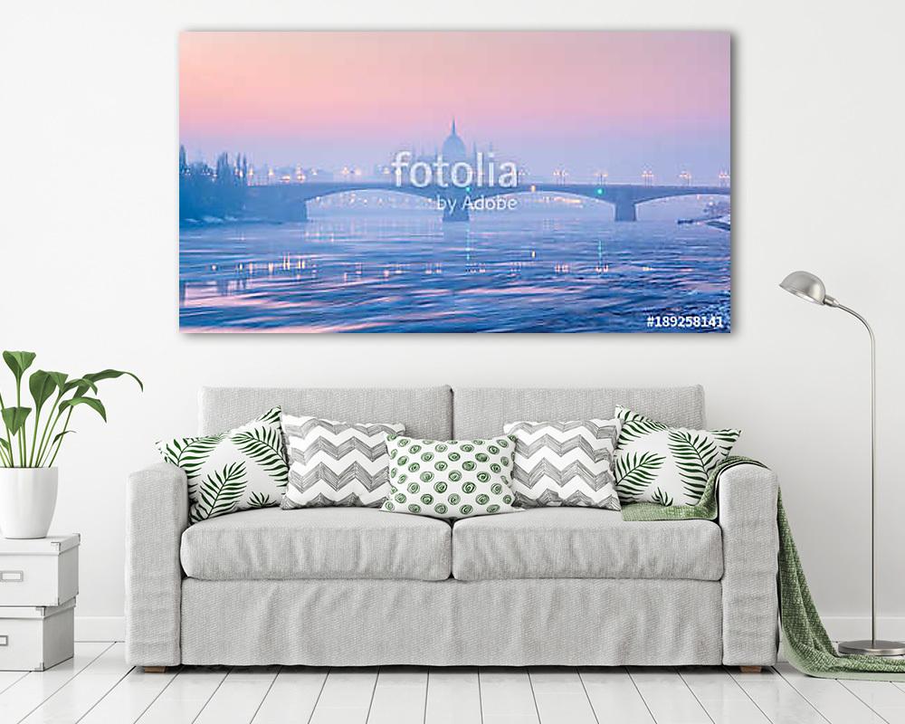 Margaret híd panorámája a Parlament ellen  - vászonkép, falikép vásárlás Margaret híd panorámája a Parlament ellen  (vászonkép) - vászonkép, falikép otthonra és irodába