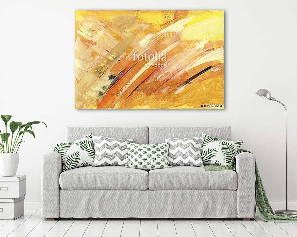 yellow sienna abstract backround  handmade painting - vászonkép, falikép vásárlás yellow sienna abstract backround  handmade painting (keretezett kép) - vászonkép, falikép otthonra és irodába