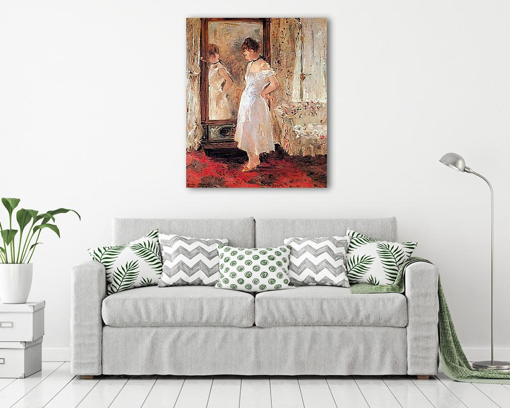 Lélek - Nő a tükörnél (vászonkép) - vászonkép, falikép otthonra és irodába