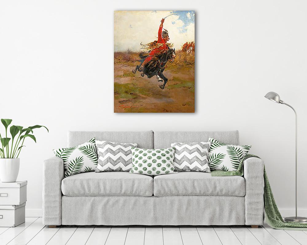 Lovas csatajelenet (bögre) - vászonkép, falikép otthonra és irodába