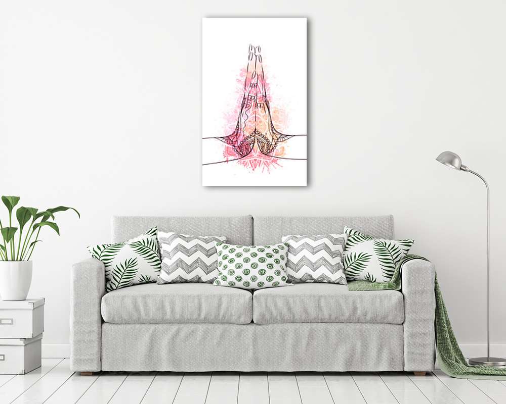 Indiai kéz meditációs pózban (vászonkép) - vászonkép, falikép otthonra és irodába