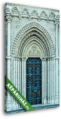 Mátyás templom díszes kapuja - vászonkép 3D látványterv