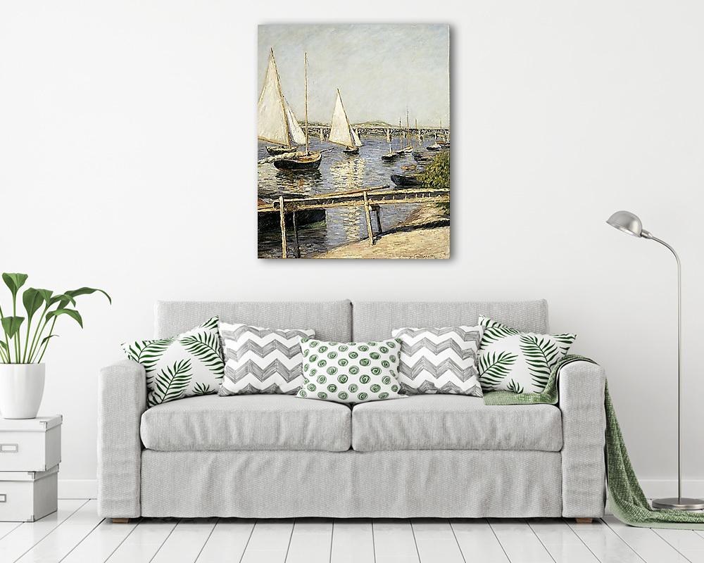 Vitorlások Argenteuil-nál (vászonkép) - vászonkép, falikép otthonra és irodába