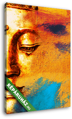 Absztrakt Buddha arca háttér - vászonkép 3D látványterv