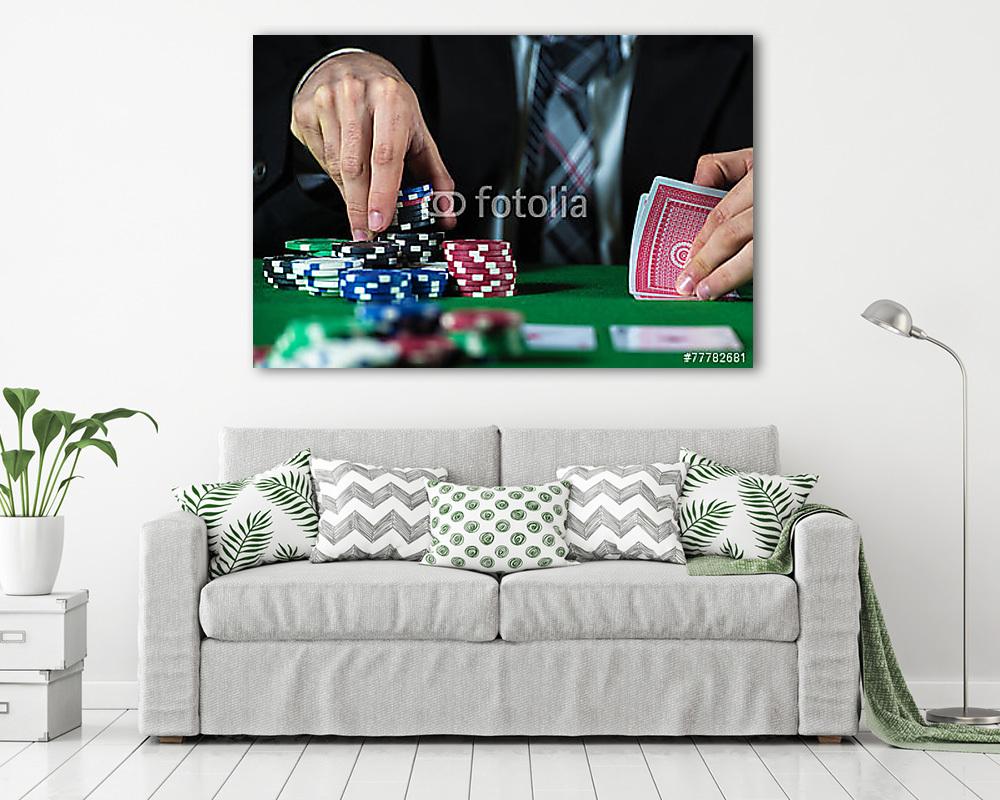 Az ember fogadása a kaszinóban (vászonkép) - vászonkép, falikép otthonra és irodába
