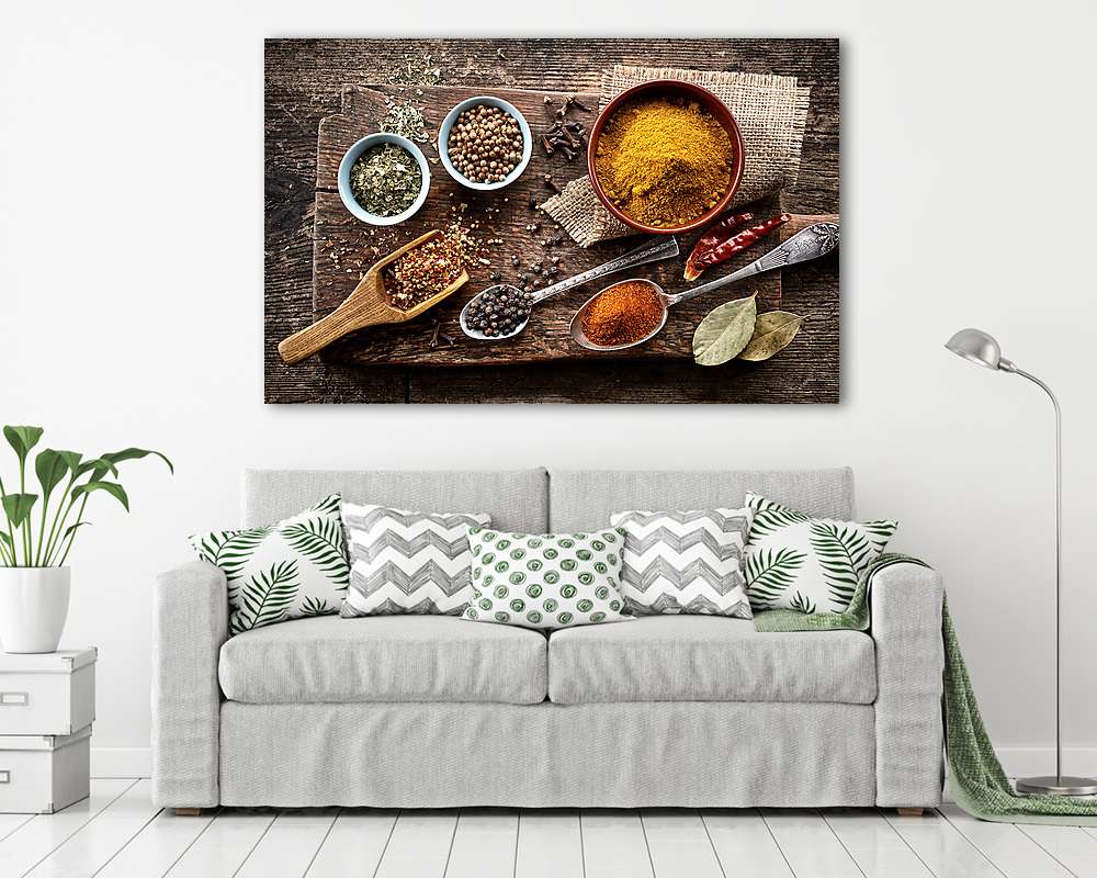 különböző fűszerek - vászonkép, falikép vásárlás különböző fűszerek (vászonkép) - vászonkép, falikép otthonra és irodába