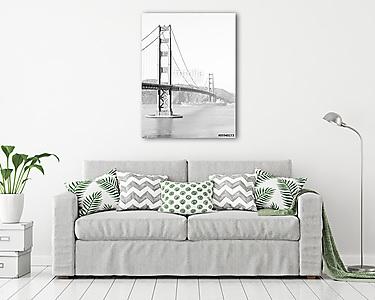 Golden Gate híd San Francisco-ban (vászonkép) - vászonkép, falikép otthonra és irodába