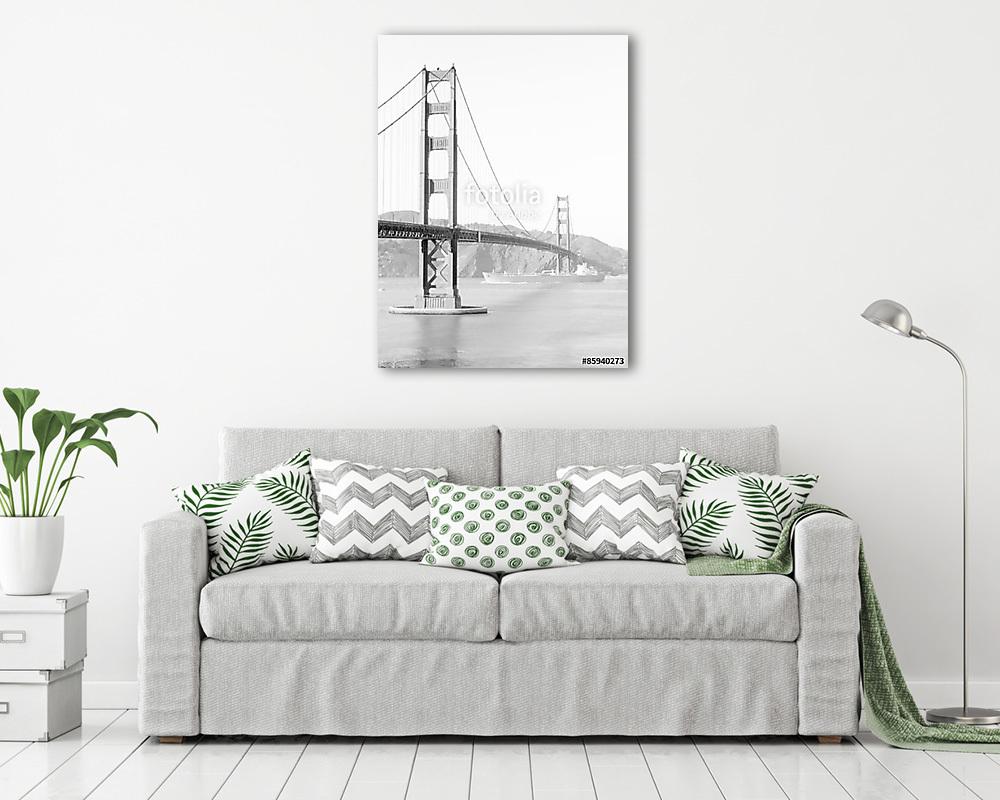 Golden Gate híd San Francisco-ban - vászonkép, falikép vásárlás Golden Gate híd San Francisco-ban (fotótapéta) - vászonkép, falikép otthonra és irodába