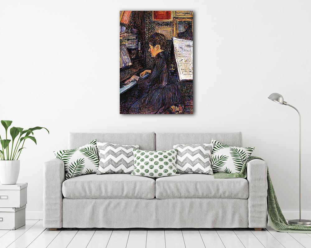 Lady Dihau zongorázik - vászonkép, falikép vásárlás Lady Dihau zongorázik (fotótapéta) - vászonkép, falikép otthonra és irodába