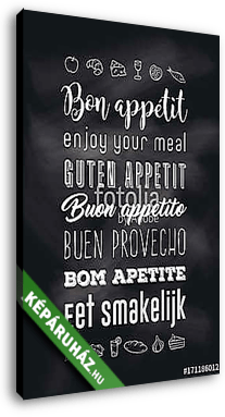 Bon appétit-2 - vászonkép 3D látványterv