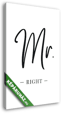 Mr. Right - dupla kép - vászonkép 3D látványterv