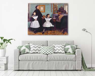 A Bellelli család portréja (színverzió 2) (vászonkép) - vászonkép, falikép otthonra és irodába
