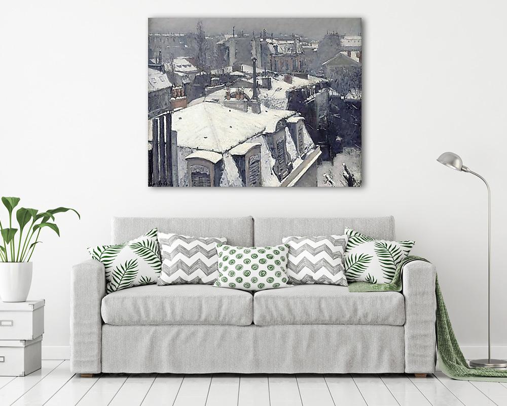 Behavazott háztetők (vászonkép) - vászonkép, falikép otthonra és irodába