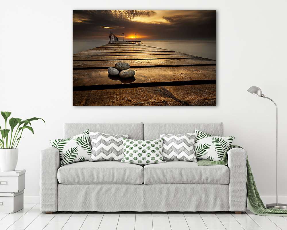 Tenger napkelte a fekete-tengeri parton, Varna közelében, Bulgár (bögre) - vászonkép, falikép otthonra és irodába