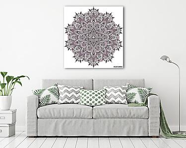 Decorative vintage vector ornament. Ornate mandala (vászonkép) - vászonkép, falikép otthonra és irodába