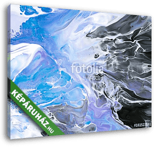 Creative abstract hand painted background, wallpaper, texture, close-up fragment of acrylic painting on canvas with brush stroke - vászonkép 3D látványterv