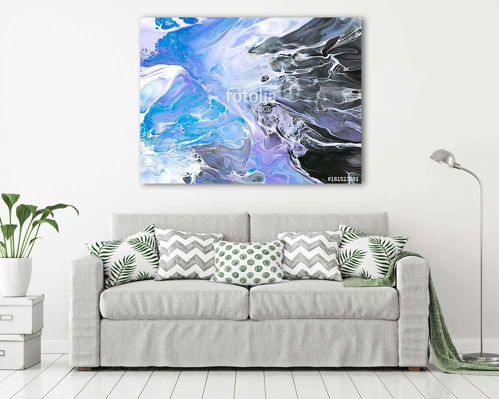 Creative abstract hand painted background, wallpaper, texture, close-up fragment of acrylic painting on canvas with brush stroke (többrészes kép) - vászonkép, falikép otthonra és irodába