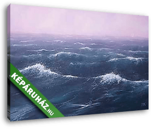 Viharos tenger - vászonkép 3D látványterv