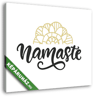 Namaste felirat grafikával - vászonkép 3D látványterv