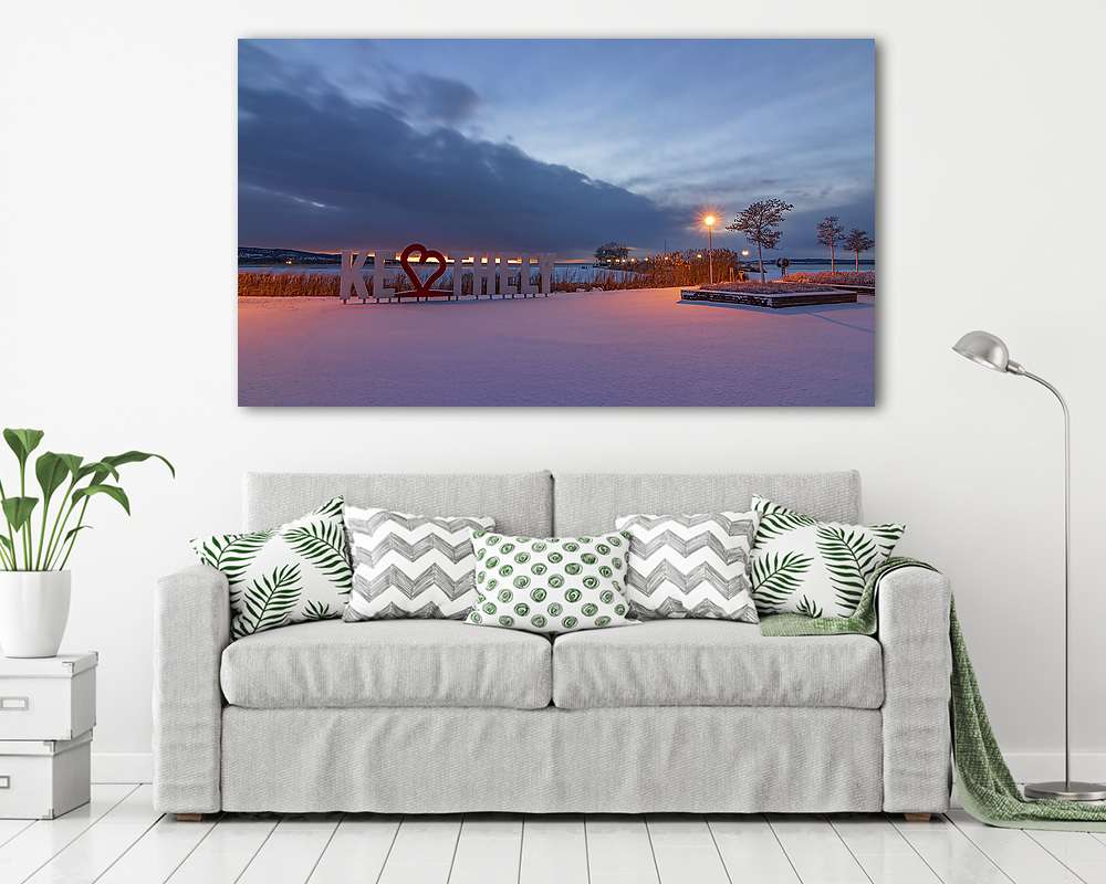 Keszthelyi tél - vászonkép, falikép vásárlás Keszthelyi tél (vászonkép) - vászonkép, falikép otthonra és irodába