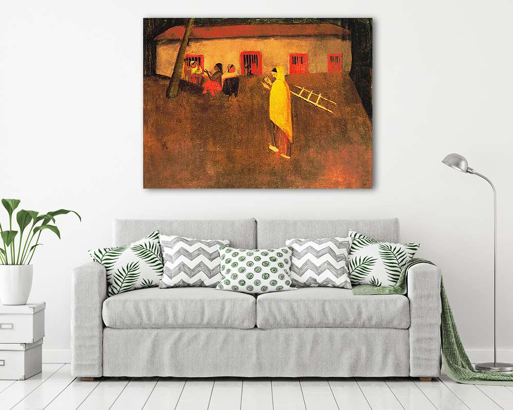 Falu, Simla (1938)  (keretezett kép) - vászonkép, falikép otthonra és irodába