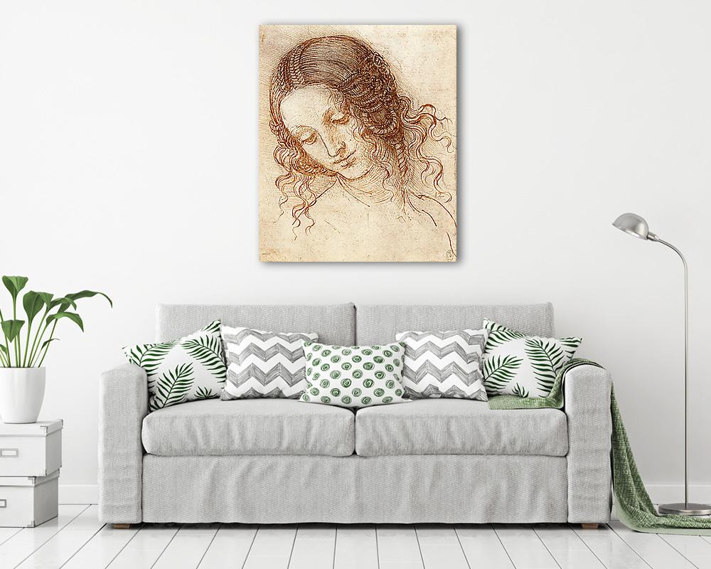 Léda portréja (színváltozat 1.) (keretezett kép) - vászonkép, falikép otthonra és irodába