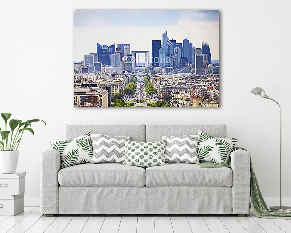 Védelmi üzletág, Grande Armee avenue. Párizs, Franciaország (bögre) - vászonkép, falikép otthonra és irodába