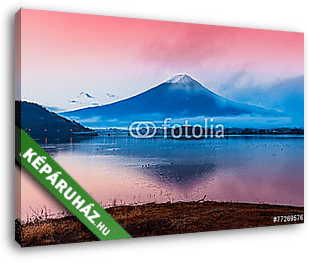 Mount Fuji at Kawakuchiko lake - vászonkép 3D látványterv