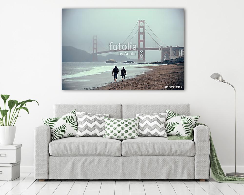 Golden Gate híd (többrészes kép) - vászonkép, falikép otthonra és irodába