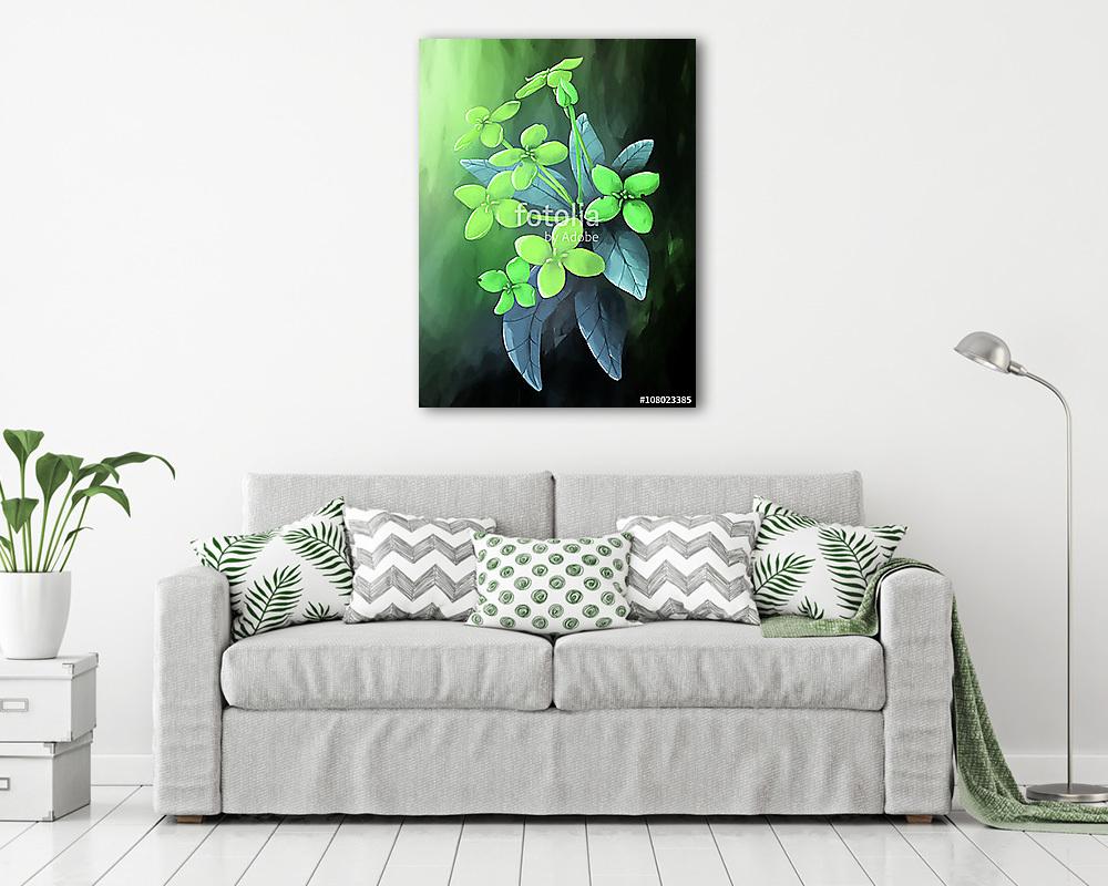 festett állati virág  (vászonkép) - vászonkép, falikép otthonra és irodába