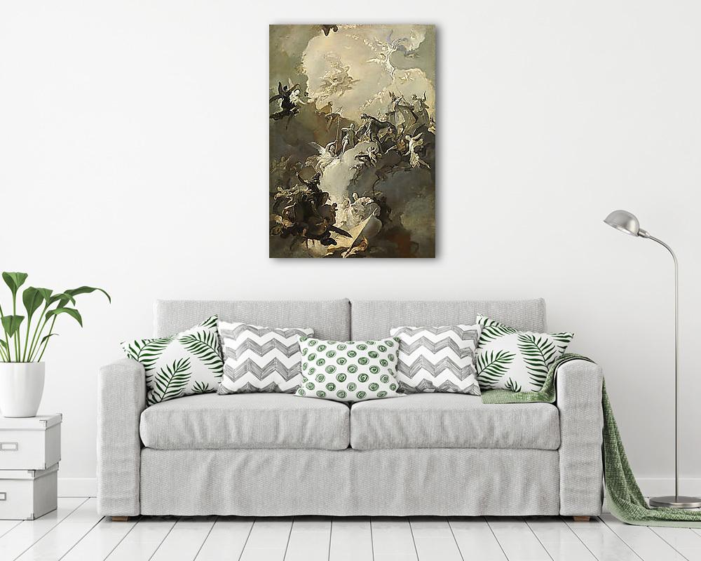 A magyar szentek dicsőítése - színverzió 1. (vászonkép) - vászonkép, falikép otthonra és irodába