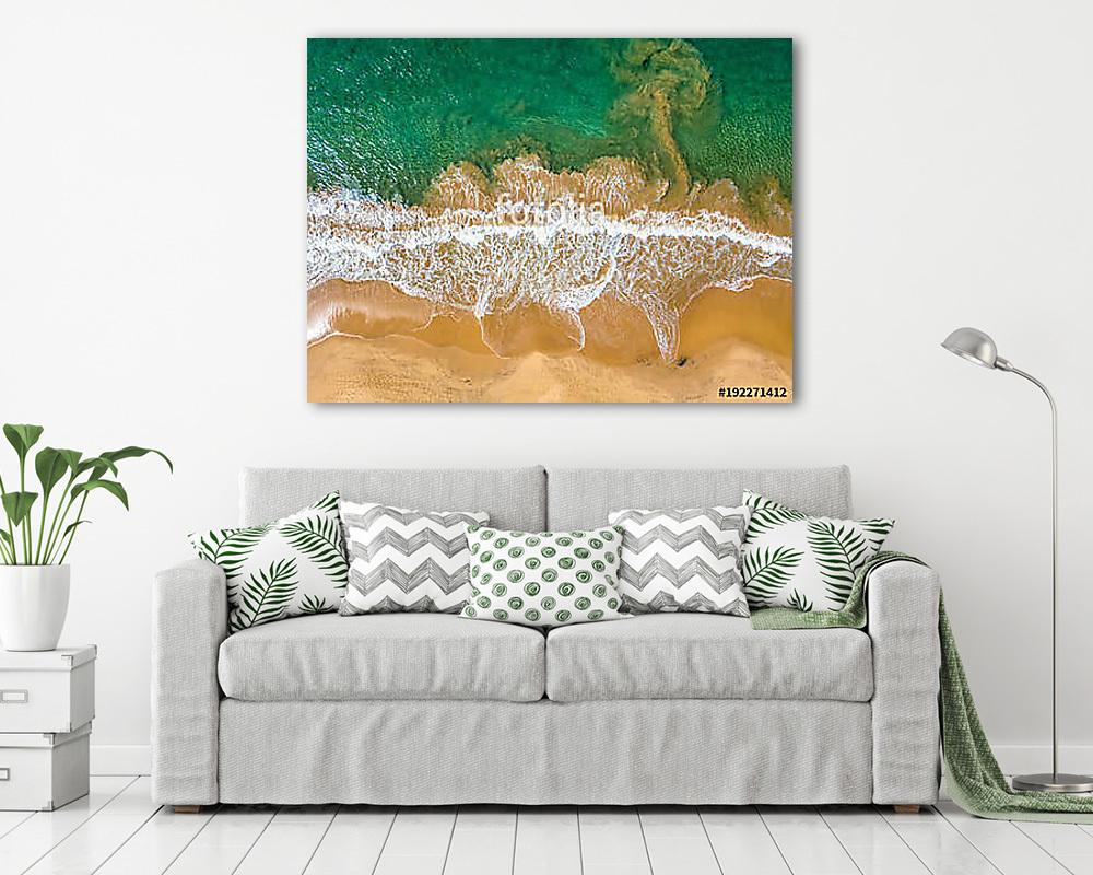 Tropical landscape of beach and sea (többrészes kép) - vászonkép, falikép otthonra és irodába