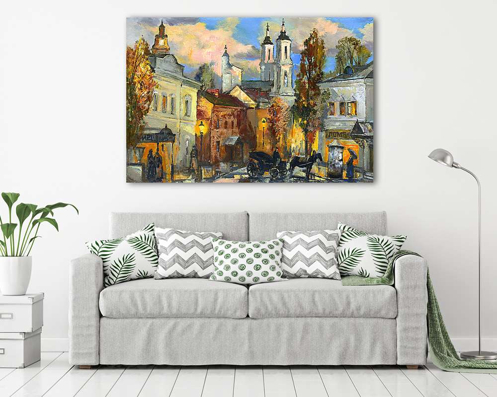 The old city of Vitebsk - vászonkép, falikép vásárlás The old city of Vitebsk (keretezett kép) - vászonkép, falikép otthonra és irodába