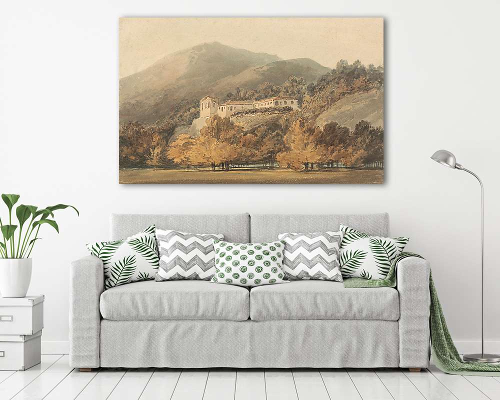 A Santa Lucia kolostor Caserta közelében - vászonkép, falikép vásárlás A Santa Lucia kolostor Caserta közelében (bögre) - vászonkép, falikép otthonra és irodába