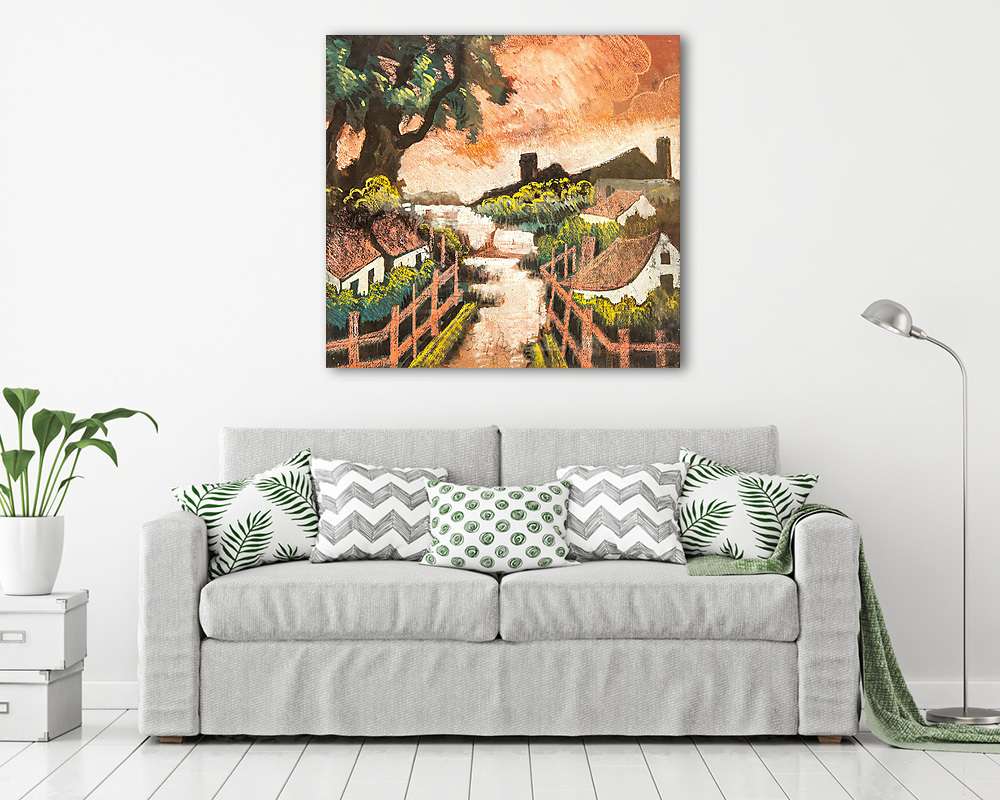 Falu - vászonkép, falikép vásárlás Falu (fotótapéta) - vászonkép, falikép otthonra és irodába